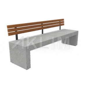 BANC U 2000X500X450 EA100 EP100 DB BOIS "mobilier urbain, espace vert, AKLIM MAROC #mobilierurbain #urbain #urbaine #urbainart #urbains #urbaines #banc #espacevert"
