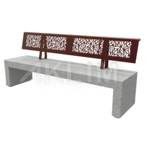BANC U 2000X500X450 EA100 EP100 DA ACIER mobilier urbain, espace vert, AKLIM MAROC #corbeille #corbeilles #mobilierurbain #urbain #urbaine #urbainart #urbains #urbaines #banc #espacevert