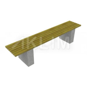 BANC en bois et pieds béton mobilier urbain, espace vert, AKLIM MAROC #mobilierurbain #urbain #urbaine #urbainart #urbains #urbaines #banc #espacevert