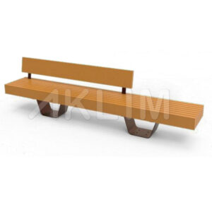 Banc bois/métal Type 2 "mobilier urbain, espace vert, AKLIM MAROC #mobilierurbain #urbain #urbaine #urbainart #urbains #urbaines #banc #espacevert"