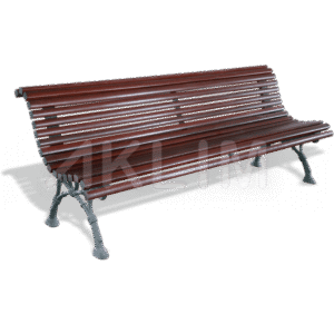 BANC en bois, pieds en fonte #banc #Bancs #mobilierurbain #amenagement #amenagementjardin #espacevert AKLIM MAROC