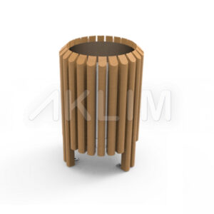 Corbeille rond en bois "mobilier urbain, espace vert, AKLIM MAROC #corbeille #corbeilles #mobilierurbain #urbain #urbaine #urbainart #urbains #urbaines #banc #espacevert"