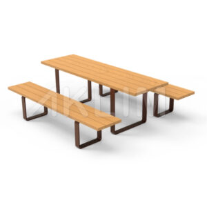 Table pique-nique en bois mobilier urbain, espace vert, AKLIM MAROC #mobilierurbain #urbain #urbaine #urbainart #urbains #urbaines #banc #espacevert